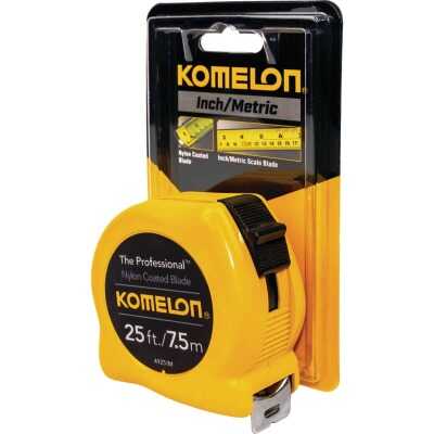 Komelon The Professional 7.5m/25 Ft. Metric/SAE Tape Measure