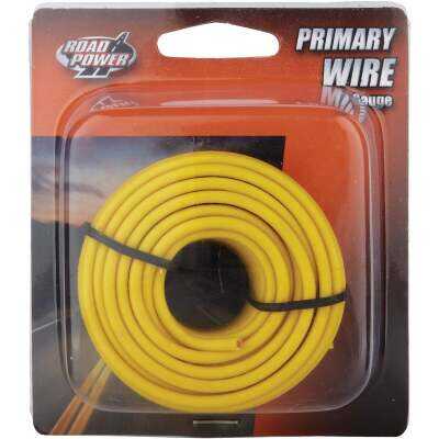 ROAD POWER 24 Ft. 16 Ga. PVC-Coated Primary Wire, Yellow